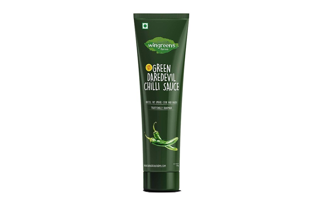 Wingreens Farms Green Daredevil Chilli Sauce    Pack  130 grams